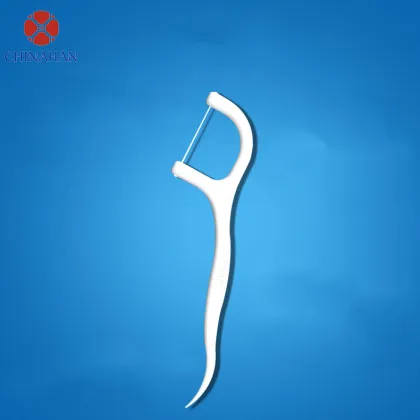 Oral Care Dental Floss Pick In Plastic Box