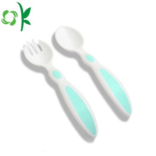 Silicone Eating Spoon Safety Spoon Baby Flatware Feeding Spoon Children Care Factory