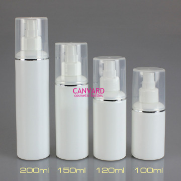 White lotion pump bottle, personal care bottle, body care bottles