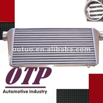 Universal aluminum Intercooler 600x300x76mm triangular tube and fin type