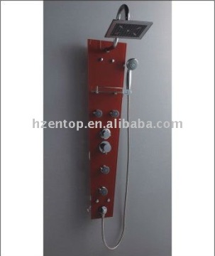 Tempered glass base massage shower panel,shower column