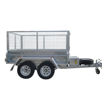Axle Hot Dip Galvanized Cage Box Car Trailer