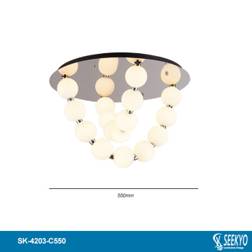 Modern Ceiling Lamp Opal Glass Ball Beaded Ceiling Light Manufactory