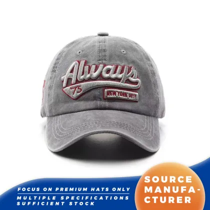 Always 75 Washed New York Baseball Caps