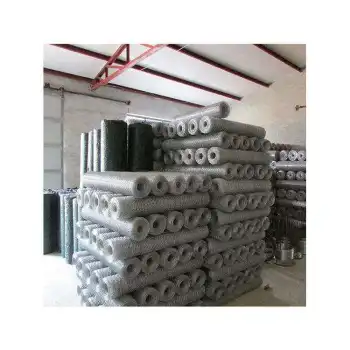 Galvanized and PVC Coated 8ft Deer Fence Hexagonal Double Twisted Wire Mesh with Galvanized Windows Screening