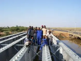Prefabricated Steel Girder Bridge Heavy Capacity With compo
