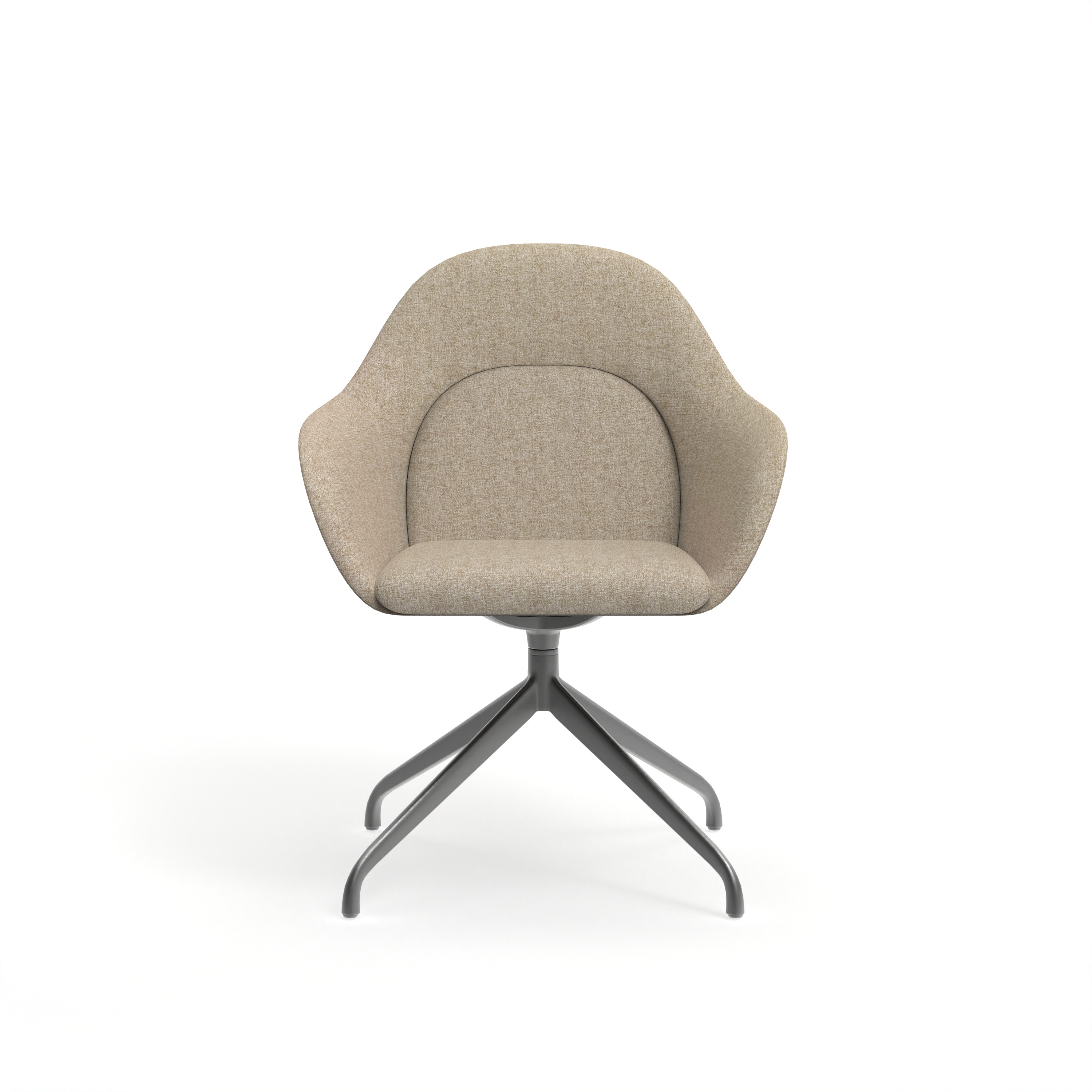 Elegant Fabric Lounge Chairs, Waiting Chairs & Meeting Chairs with Minimalist Metal Bases for Healthcare Facilities