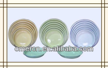 enamel rice plates plain, enamel dinner plates plain