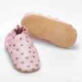 Cute Pink Baby Soft Leather Slippers