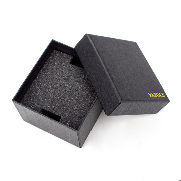 Black Luxury Plain Watch Box με μαξιλάρι - Hot Selling Φτηνές συσκευασίες αποθήκευσης τιμών