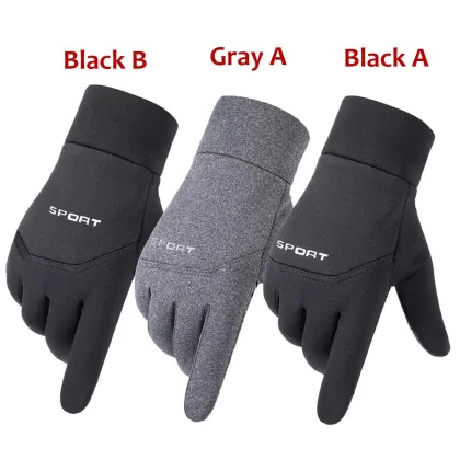 Cold-proof Ski Gloves Waterproof Winter Gloves Cycling Fluff Warm Gloves For Touchscreen Cold Weather Windproof Anti Slip