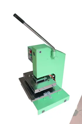 Leather impression manual hot foil stamping machine