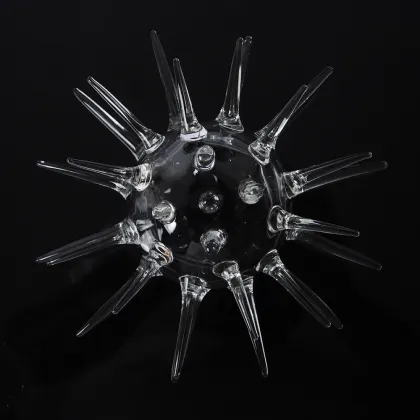 2022 Custom Irregular Geometric Terrarium 200ml Sea Urchin Bowl Stemless Margarita Wine Cocktail Glass for Bar