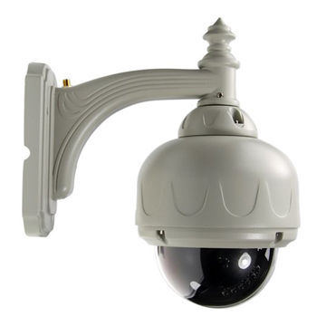 Water-resistant outdoor PTZ camera, 3X optical zoom, 720P, smartphone supported