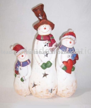 snowman lamp