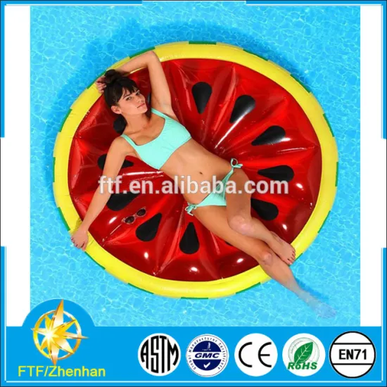 2015 popular Custom pool float inflatable watermelon slice,watermelon pool float