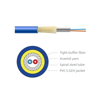 FTTX Outdoor G652D/G657A Cable with Flame Retardant Characteristics and FRP Central Strengthening Member - GJFJH Fiber Optic Cable