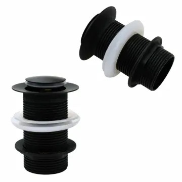 Black Factory Supply Push Button Drain Stopper for Bathroom Sink