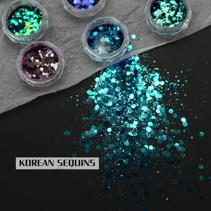 Wholesale Glitter Chunky Powder for Nails - Custom Reflective Glitter Powder