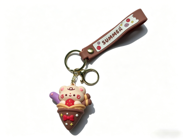 Sweet Ice Cream PVC Keychain
