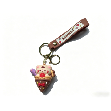 Брелок из ПВХ со сладким мороженым