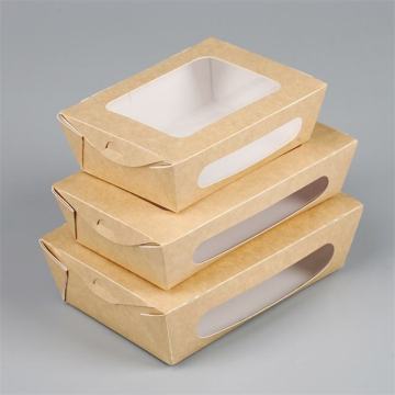 Eco-Friendly Custom Wedding Cake Box with Window - Biodegradable Kraft Paper Packaging