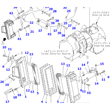 195-03-43100 195-21-32361 195-12-31240 SHAFT FPR D375 D275