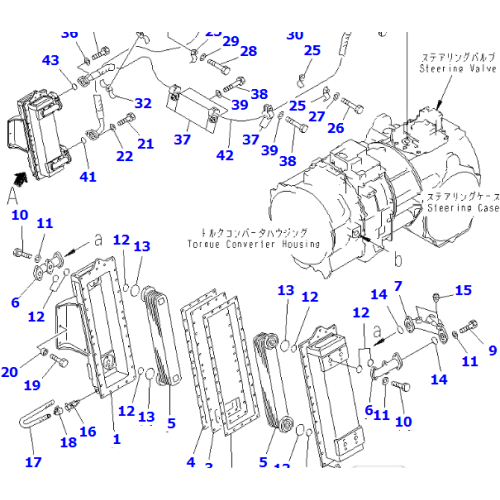 195-03-43100 195-21-32361 195-12-31240 SHAFT FPR D375 D275