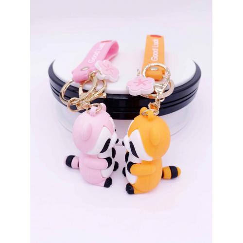 PVC Rubber Key Chains Fancy Cartoon Keychains Bulk Factory