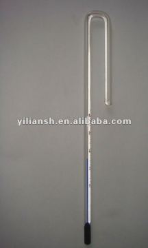 Aquarium glass liquid thermometer