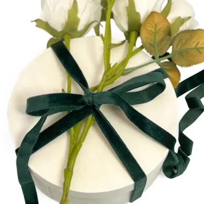 Nylon Eco-Friendly Silk Velvet Ribbon with Custom Printing and Logo