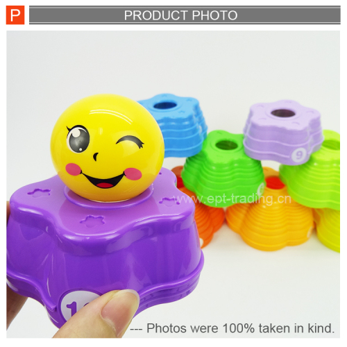 Cute Jenga Rainbow Blocks Stacker Stacking Rainbow Tower Plastic