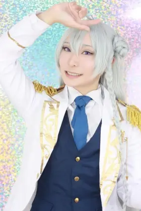 Ainizi Wholesale 100cm Blended Light Blue Synthetic Wig for Game of Ensemble Stars Character Hibiki Wataru Cosplay