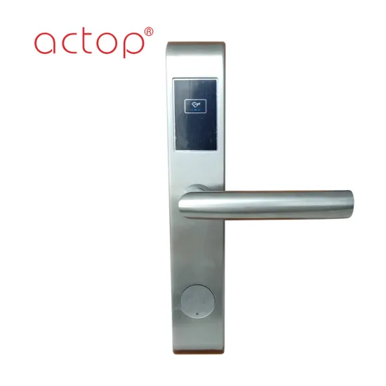 Smart hotel lock door with stainless steel