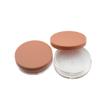 TM-P1355 55mm Empty Round Loose Powder Jar with Sifter - Cosmetic Container for Eyeshadow Powder