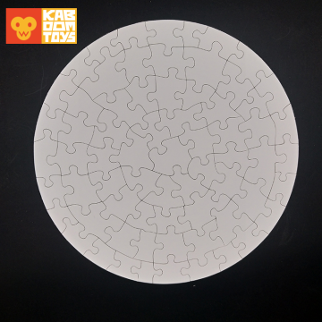 Rompecabezas en forma redonda en blanco de sublimación personalizado 68 piezas