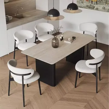 Nordic Modern Velvet Dining Chair Set