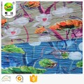 Custom Printing Wholesale 100% polyester print pleated tulle knitted fabric Manufactory