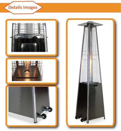 High Efficiency patio flame heaters
