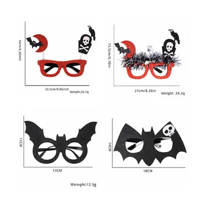 Bat Shaped Sunglasses for Men and Women - Gothic Halloween Party Glasses