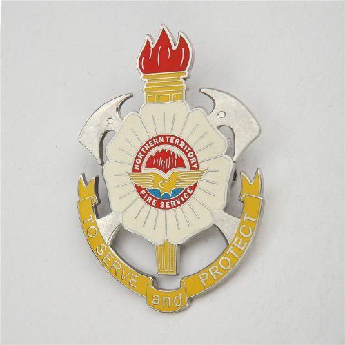 Distintivo in metallo di alta qualità personalizzato per ufficiale di polizia