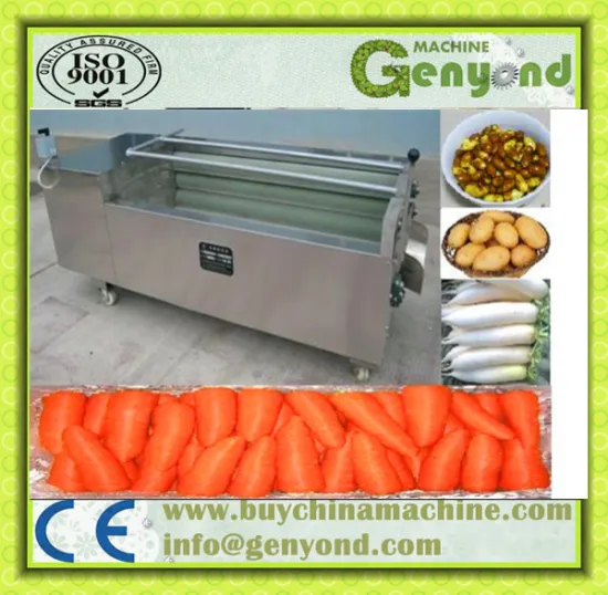 stainless steel potato washing and peeling machine