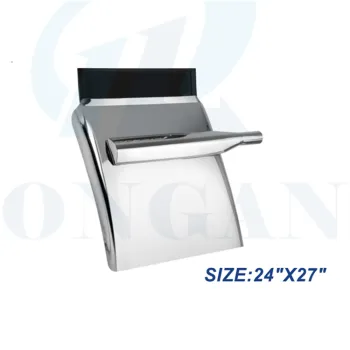 Custom 24'' x 27'' Stainless Steel Round Bracket Semi Truck Quarter Fender Set