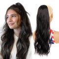 Alileader Special Offer Water Wave Hairpiece Wrap Around Synthetic Ponytail Extension Seamless Clip in Hair Extension