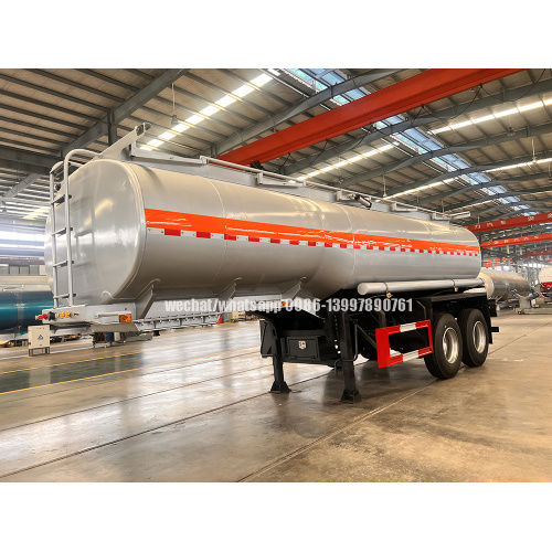 20,000liters two axles Cheap Carbon Steel Fuel Distribution Tank Semi Trailer