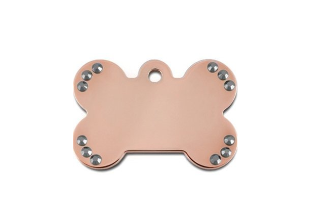 Customised Metal Blank Rhinestone Dog Tag