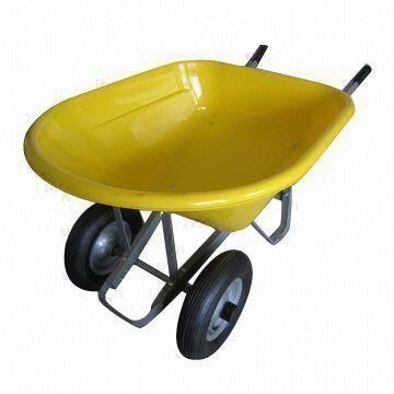 Double-wheel Hand Truck with Plastic Tray and 4.00-8 Pneumatic Wheel
