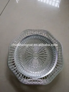 silver/ golden serving plate, 2016 best seller cheap fruit plate