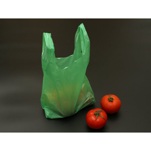 Printed Plastic Vest Bag Biodegradable Surface Smile T Shirt Bags and Packaging Bags