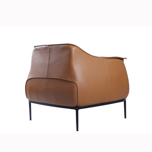 Moderne Archibald Leather Accent Chair Replica